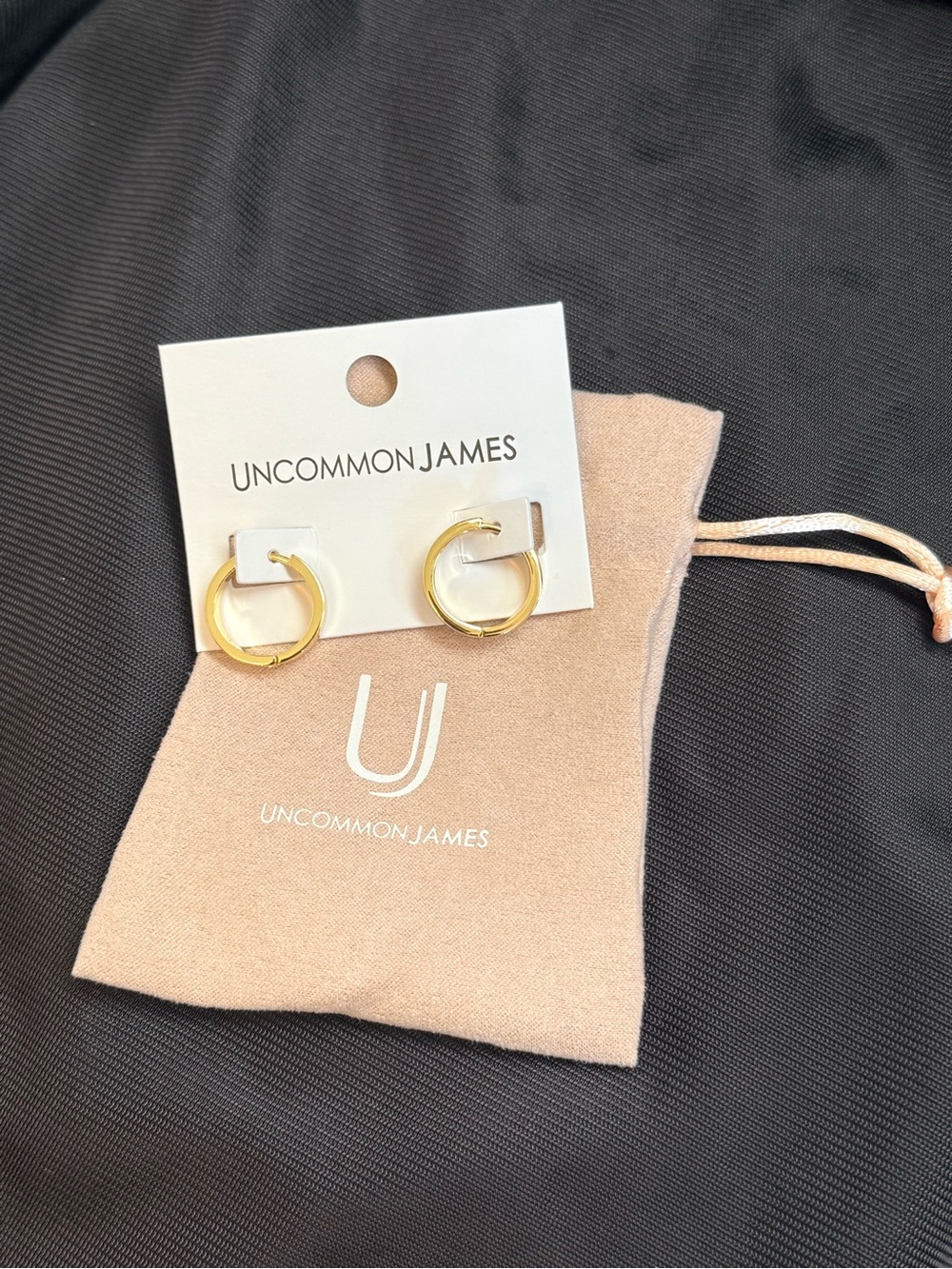 New Uncommon James gold Lose It huggie hoops